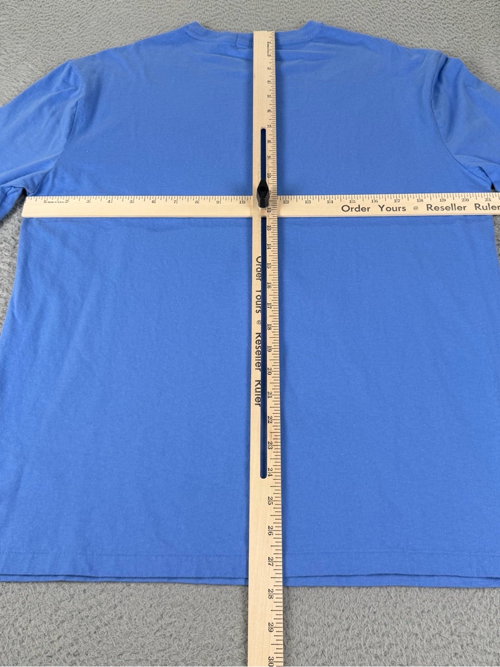 Polo Ralph Lauren Shirt Mens M Blue Classic Fit Polo Bear Graphic Long Sleeve - Picture 4 of 9
